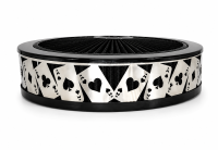 Granatelli Beauty Bandz Black Air Filter Assembly - Aces Wild - 750015