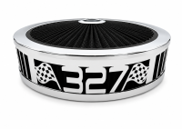 Granatelli Beauty Bandz Black and Chrome Air Filter Assembly, 327 - 75 - 750033