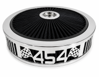 Granatelli Beauty Bandz Black & Chrome 454 Air Filter Assembly - 454 - 750037
