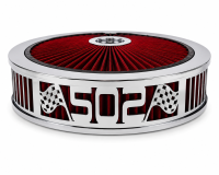 Granatelli Beauty Bandz Red and Chrome Air Filter Assembly, 502 - 750051