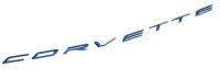 2023+ C8 Corvette Z06 Script Emblem (Elkhart Lake Blue Metallic) - GM