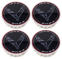 20-26+ C8 Corvette 70th Anniversary Center Cap Kit (Includes 4) - General Motors