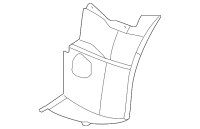 C6  Grand Sport  Corvette Front Fender Liner, LH GM OEM 15834373