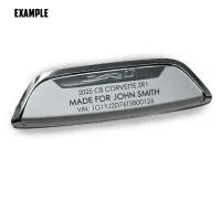20-26+ C8 Corvette Waterfall Speaker Emblem (ZR1 Edition Badge) (Custom Engraved