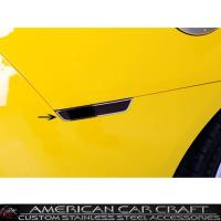 Camaro Side Marker Blackout Kit w-Polished or Brushed Trim Rings 8Pc Set