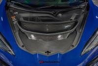 C8 Corvette All Models AGM Carbon Fiber Functional Race Spec Hood, With Air