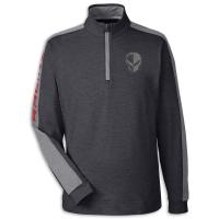 Corvette Puma Quarter-Zip Black Heather/Gray Moisture Wicking