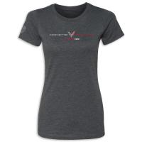 Corvette 2026 Le Mans Women's Event T-Shirt - Charcoal