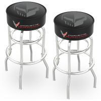 Corvette Jake Double Ring Chrome Stool Pack of 2