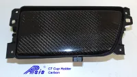 C7 Corvette 14-19 Laminated Carbon Fiber Cup Holder Cover, with Standard, Revers