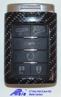 14-UP C7 Corvette Stingray, Carbon Fiber Key Fob 2 pc kit (Body only)