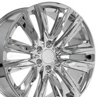 OE Wheels CA91 22x9 6x139.7 28et Chrome Wheel SS: 9513548