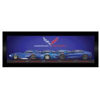 Corvette Grand Sport Generations Framed Artwork