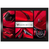 C8 Corvette Collage Framed Canvas Print
