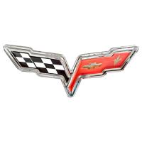 C6 Corvette Emblem Sign 2005 - 2013 Stainless Steel