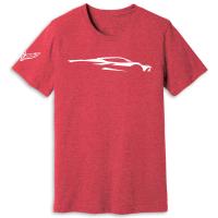 Corvette Car Gesture T-Shirt Heather Red