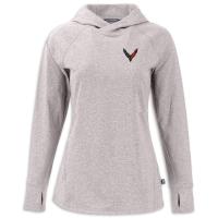 C8 Corvette Women's Hooded Pullover - Polished Heather Moisture Wicking UPF 50+