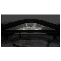 C8 Corvette Rear Vanity Plate with Etched Corvette Logo Stainless Steel