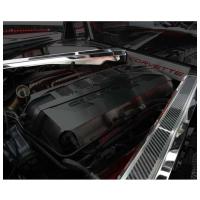 C8 Corvette Perforated Header Guard Cover Kit Brushed Finish Stainless Steel