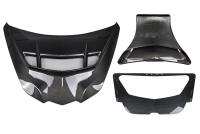 C8 Corvette All Models AGM Carbon Fiber Functional Race Spec Hood, With Air
