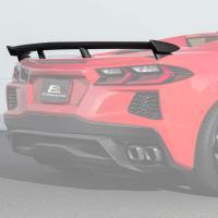 2020-Up Corvette C8 Z51 Facelifted Rear Trunk High Wing Spoiler, Carbon Flash Metallic