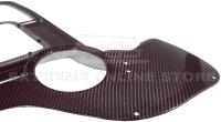 20-26+ C8 Corvette Red Carbon Fiber & Transparent Engine Compartment Lid (Conver
