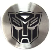 Oil Cap Emblem Round 37.5mm Transformers Autobot, Corvette, Camaro