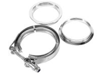 Granatelli 5" V-Band Interlocking Exhaust Flanges & Clamp - 308550-1