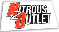 Nitrous Outlet Promotional Banner - White /60" x 36", 00-57032