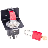 FLAMING RIVER Battery Disconnect, Big Switch 500, Rotary Switch, Panel Mount, 50