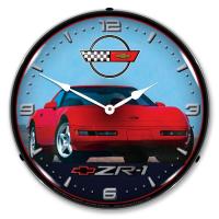 C4 Corvette ZR1 LED Wall Clock 14"
