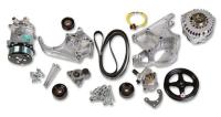 Holley 6-Rib Serpentine Pulley Kit - GM LS-Series - Aluminum