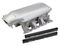 Holley 92 mm Throttle Body Flange Intake Manifold - LS Mid-Rise EFI - Aluminum