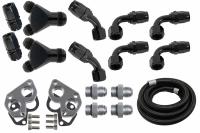Ict Billet Water Pump Spacer/Gaskets/Nylon Braided - GM LS-Series - Aluminum