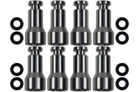 Ict Billet Aluminum Fuel Injector Spacer - GM LS-Series - Set of 8