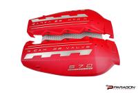 2020-27 C8 Corvette Z06 Falcon Design Billet Intake Manifold Cover, Wrinkle Red