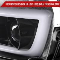 Chevrolet Camaro 14-15 Chevy Camaro Led Lt Bar Proj H.L Full Glossy Black Housing Clear Lens