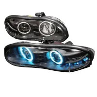 Chevrolet Camaro 98-02 Halo Projector Headlights Black