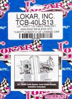 LOKAR Manifold Mount Throttle Cable Bracket - GM LS-Series - Aluminum