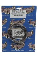 LOKAR Vintage Series Throttle Cable - GM LS-Series - Black/Red