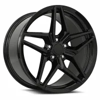 20-25+ C8 Corvette M755 19x8.5" & 20x11" Wheels Front & RearGloss Black , MRR