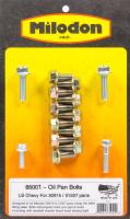 Milodon Hex Head Oil Pan Bolt Kit - GM LS-Series