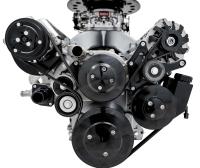 March Performance 6-Rib Serpentine Pulley Kit - GM LS-Series - Aluminum