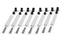 PERTRONIX IGNITION Boot/Terminal Kit, Spark Plug, 8 mm, Ceramic, White, Straight, Set of 8