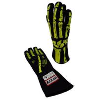 RJS, Double Layer Yellow Skeleton Gloves Medium