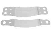 RACING OPTICS Helmet Shield Tear Off, Perimeter Seal, 2 mm Thick, 11-1/2" Center to Center, Curved, Plastic, Clear, Simpson/