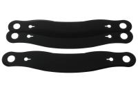 RACING OPTICS Helmet Shield Tear Off, Xstack, 4 mm Thick, 11-1/2" Center to Center, Curved, Plastic, Smoked, Simpson/HJC/OMP