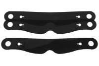 RACING OPTICS Helmet Shield Tear Off, Xstack, 4 mm Thick, 11-1/2" Center to Center, Nose Notch, Plastic, Smoked, Simpson Hel