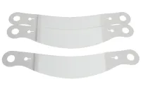 RACING OPTICS Helmet Shield Tear Off, Perimeter Seal, 2 mm Thick, Curved, Plastic, Clear, Bell SE03/SE05 Helmets, Set of 30