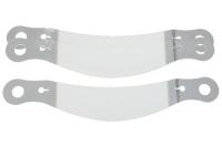 RACING OPTICS Helmet Shield Tear Off, Perimeter Seal, 2 mm Thick, 12-1/2" Center to Center, Curved, Plastic, Clear, Bell Hel